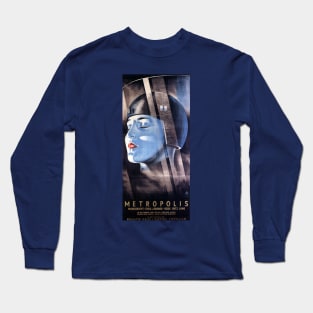 Classic Science Fiction Movie Poster - Metropolis Long Sleeve T-Shirt